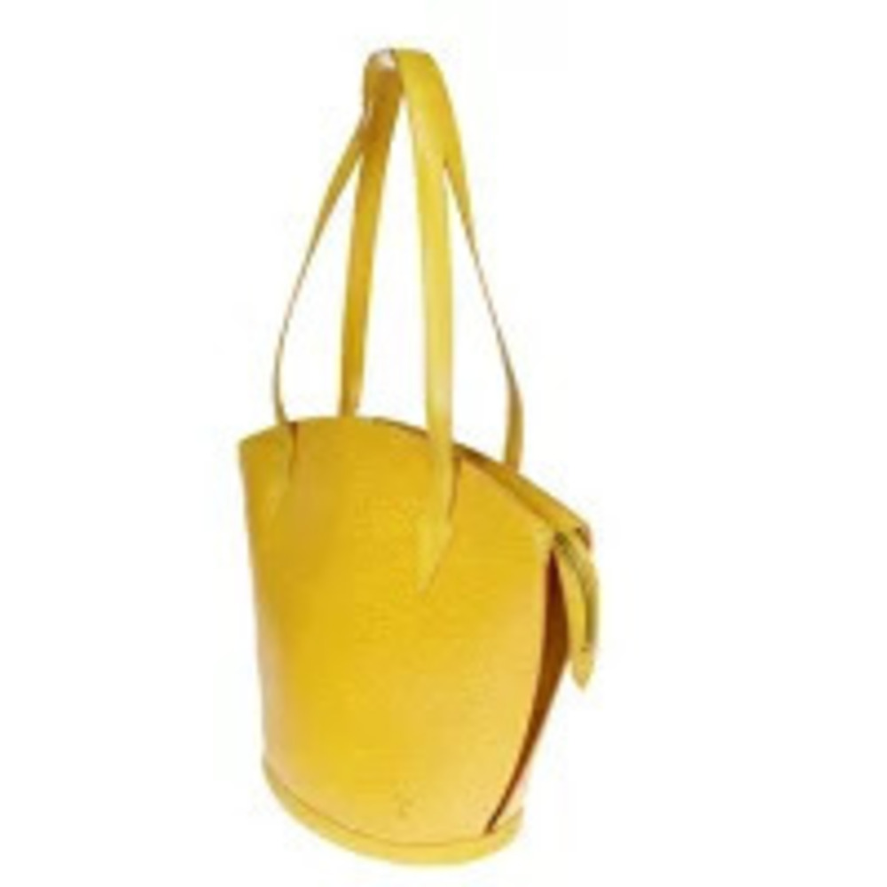 Louis Vuitton Tassili Epi Jacques Yellow Bag Shoulder Leather Saint Yellow